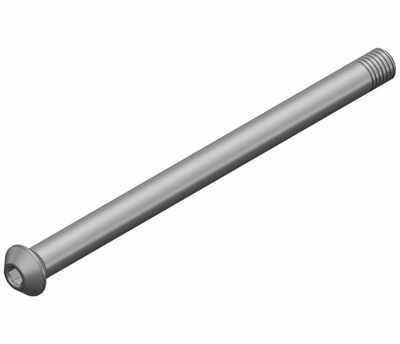 Rear axle without lever, w/o nut; total length 181 mm (cone head)