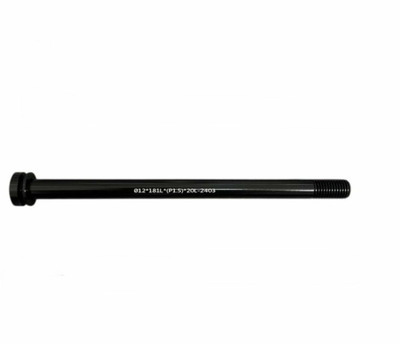 Rear axle without lever, w/o nut; total length 181 mm (flat head)
