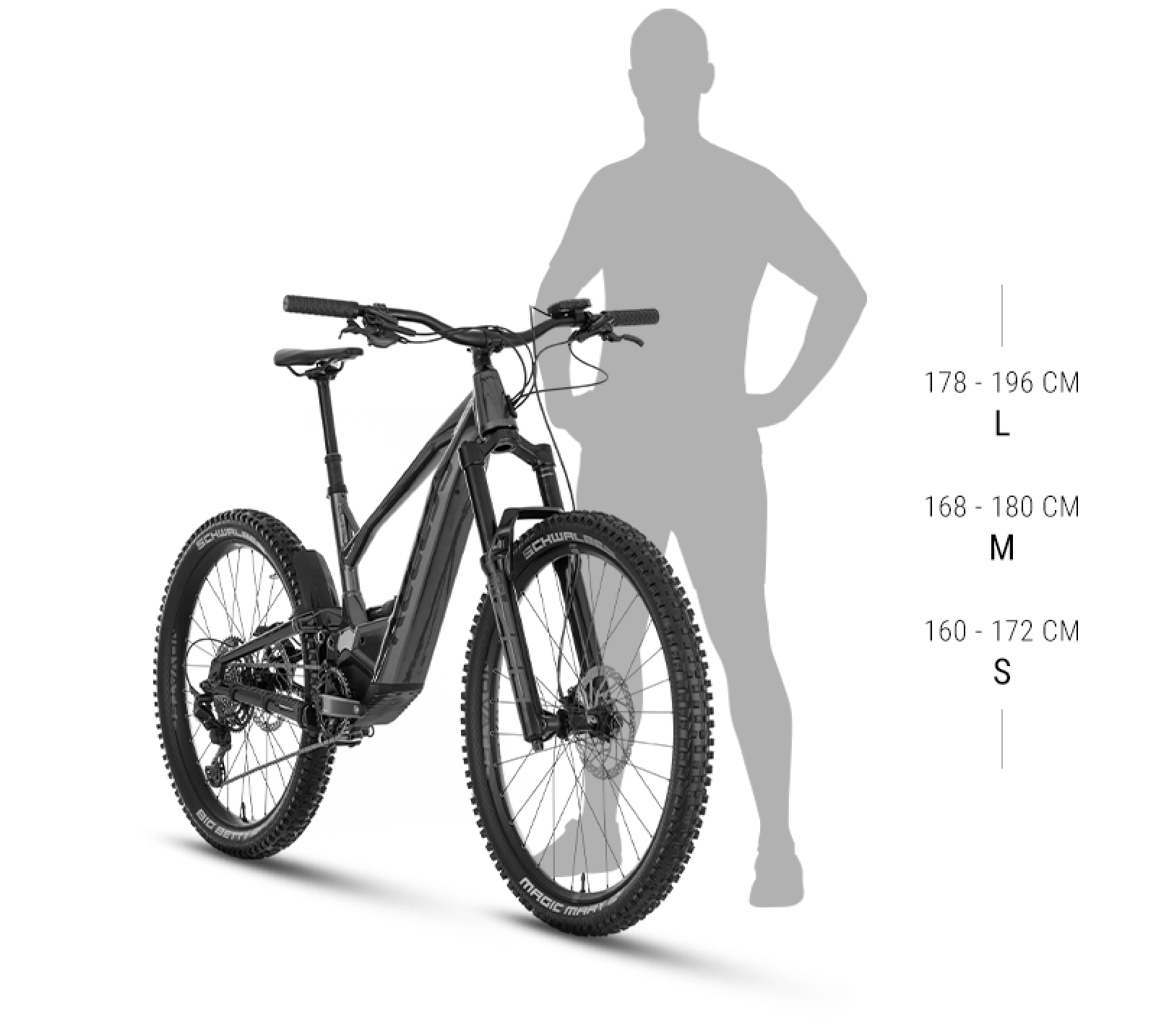 Veľkosť rámu THEOS R50 P STEEL BLUE 29/27.5" 725 Wh