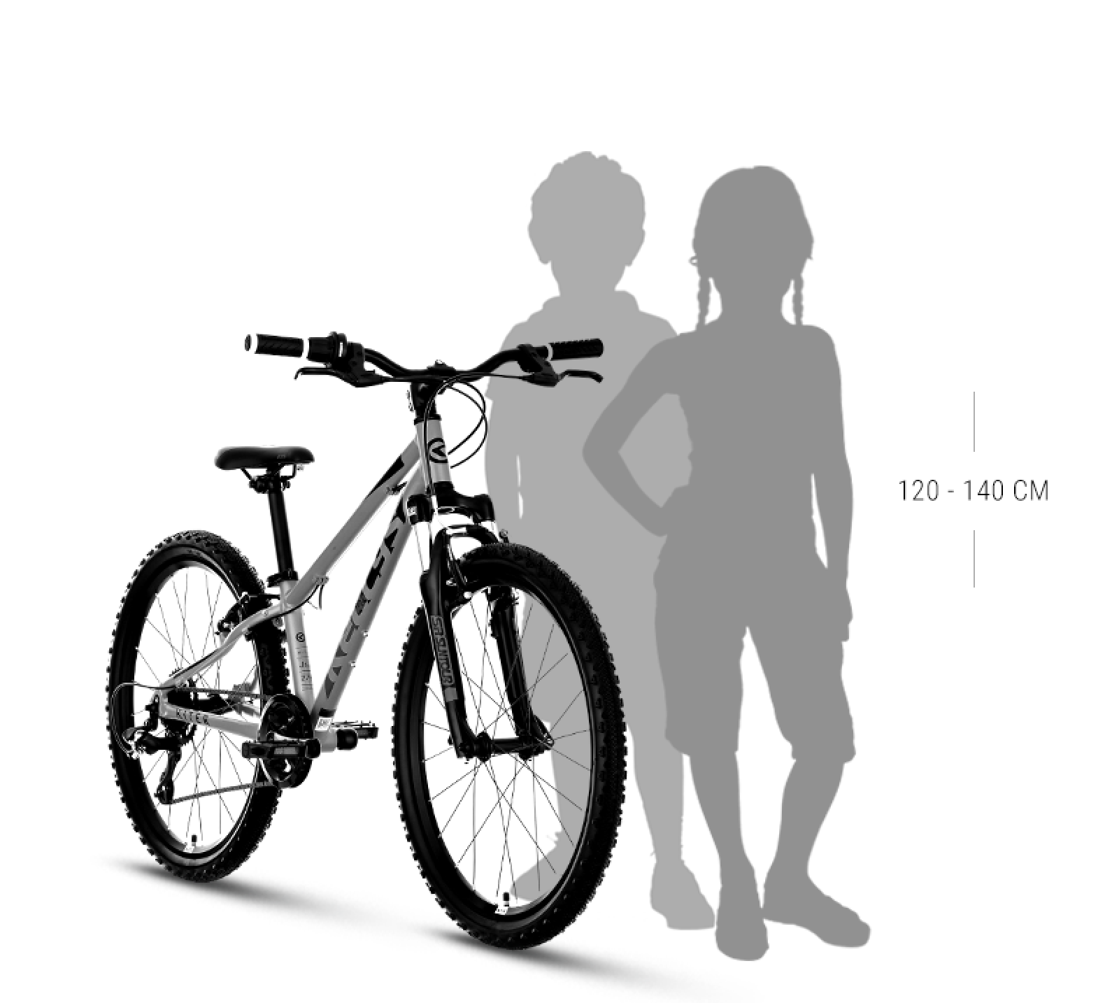 Veľkosť rámu KITER 50 YELLOW 24"