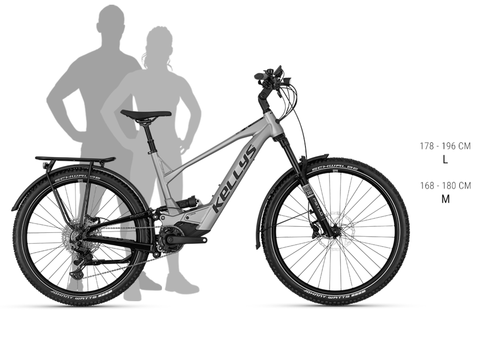 Veľkosť rámu THEOS RSX40 P SHADOW GREY 29/27.5" 725 Wh
