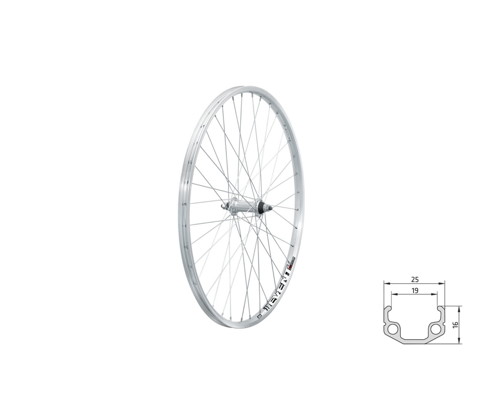 EVENT V-brake F, 26", silver
